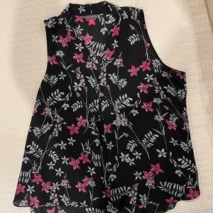 Vince Camaro Floral Sleeveless Blouse XL